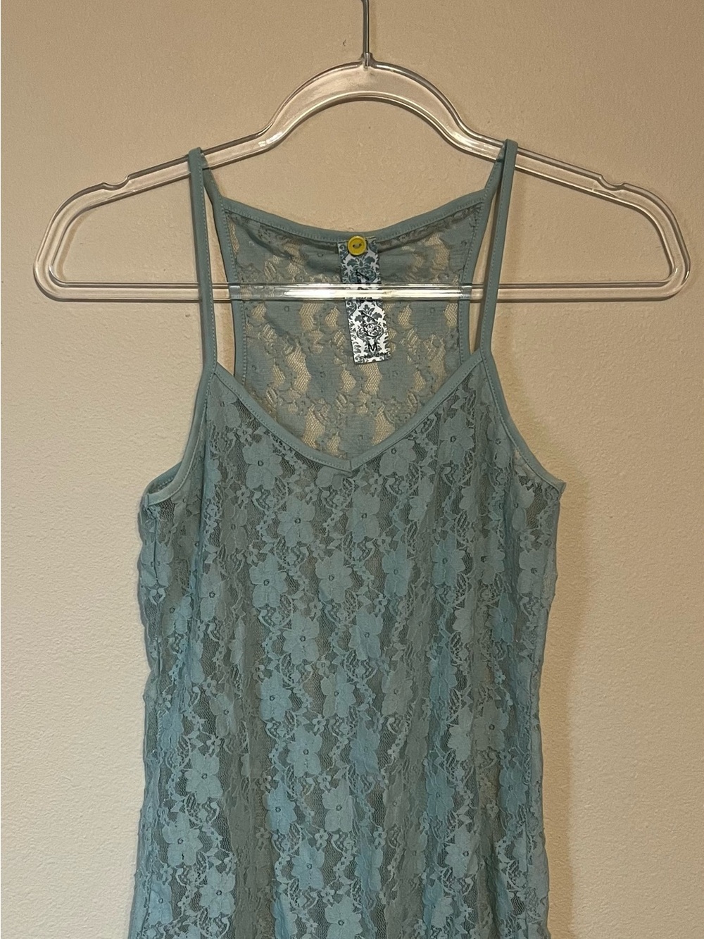 Light Blue Floral Lace Camisole – Bella Bird (Size M)
